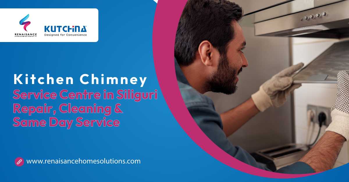 Kitchen chimney service centre in Siliguri technician cleaning chimney filter – Renaissance Kitchen & Home Solutions